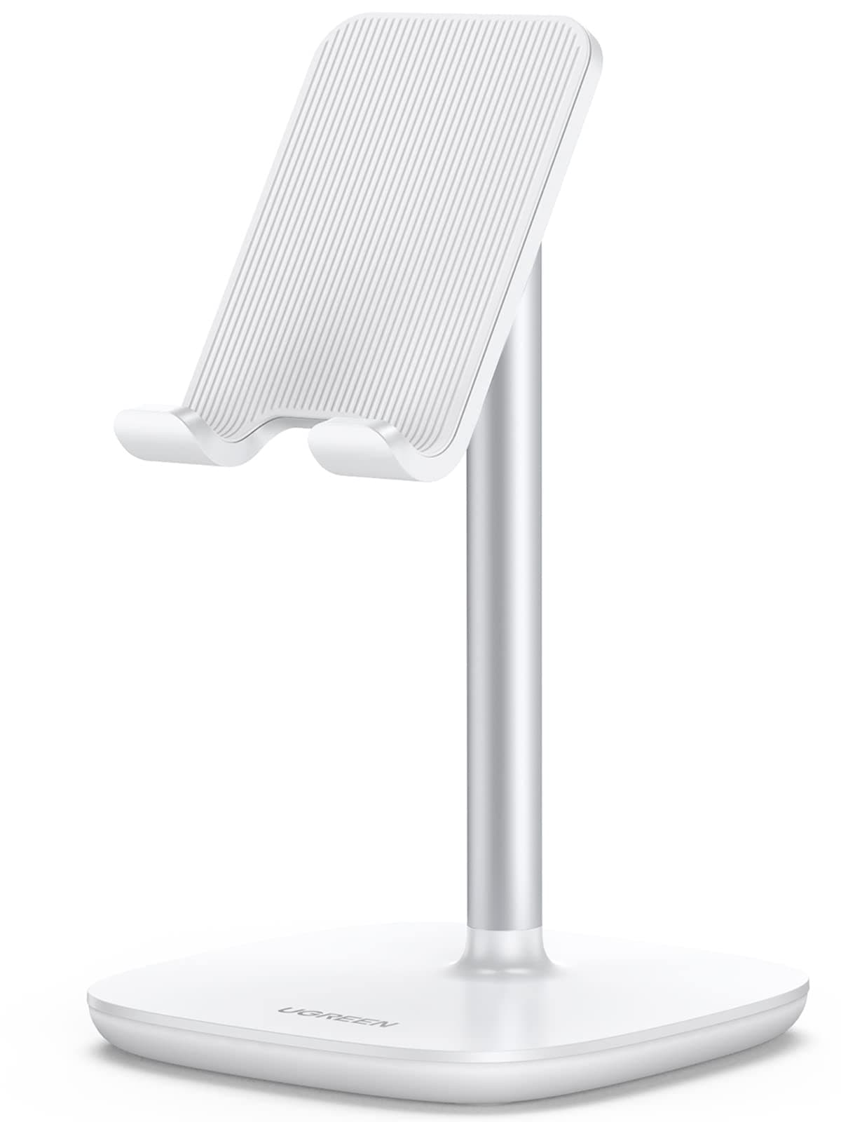 UGREEN Angle Adjustable Phone stand, Flexible Phone holder, Adjustable Mobile Stand Cell Phone Mount Compatible With iPhone Most Phones, iPhone 15 Pro/Pro Max, Samsung Galaxy, Tablet/iPad White