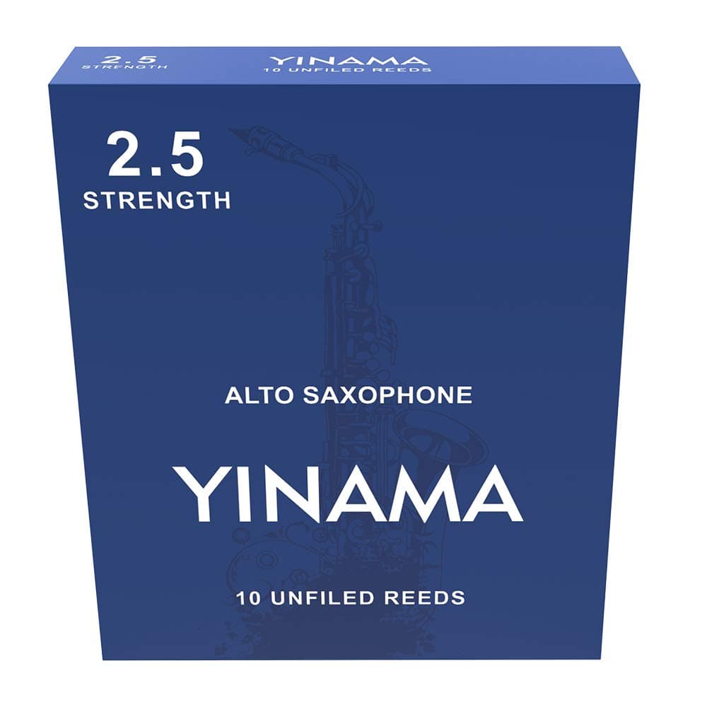 Alto Saxophone Reeds for Alto Sax Strength 2.5; Box of 10
