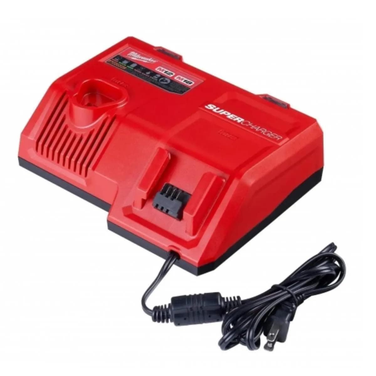 48-59-1812 M12 or M18 18V and 12V Multi Voltage Lithium Ion Battery Charger w/ Onboard Fuel Gauge