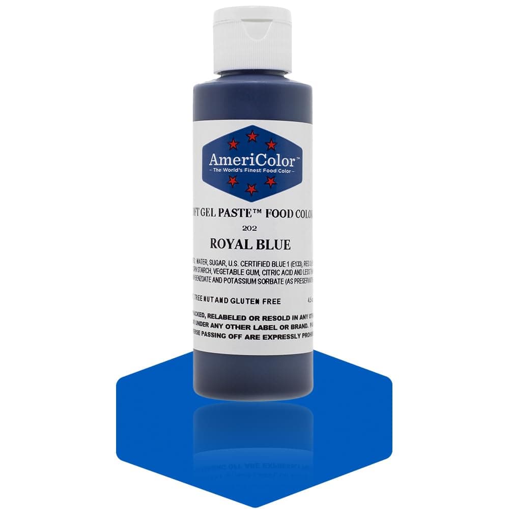Americolor Soft Gel Paste Food Color, 4.5-Ounce, Royal Blue