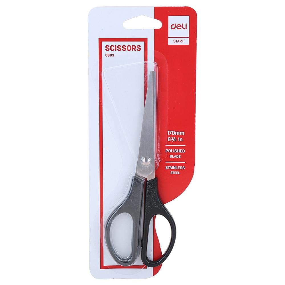 Deli E0603 Scissor, 170 mm Length (Packaging may vary)