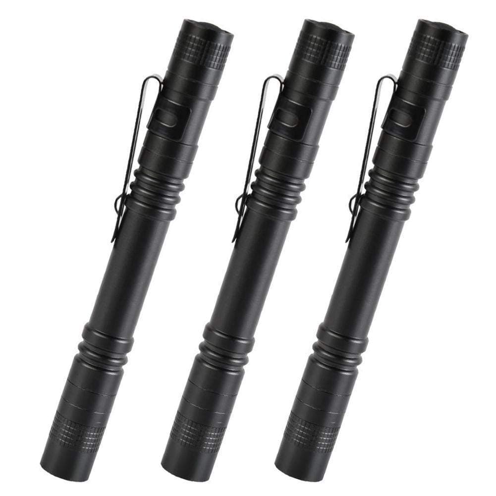 3 Pack LED Pen Light Flashlight, Mini Pen Flashlight, Medical Penlight with Clip, Pocket Flashlight for Nurses, Inspection, Emergency