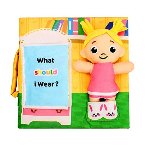 Fabric Baby Soft Cloth Book; Early Learning Educational Toy for Toddlers, Babies, Infants and Kids 3~36 Months - Funny Baby Cloth Book,, What Should I Wear