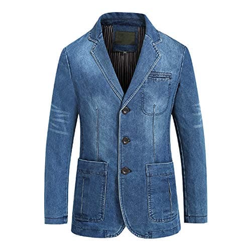 Cloudstyle Mens Casual 2 Buttons Slim Fit Jacket Lightweight Formal Business Blazer Sport Coat
