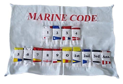 Brass Blessing Naval Signal Flag Set with Case Cover - Nautical Decor Maritime Marine Boat Yacht : (14 Flag Set : Cotton + Polyester)