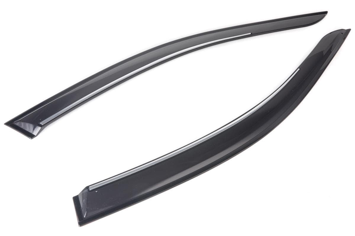 ClimAir Window Visors Dark compatible with Seat Leon 5F 5 doors & ST 2012-2020, Black