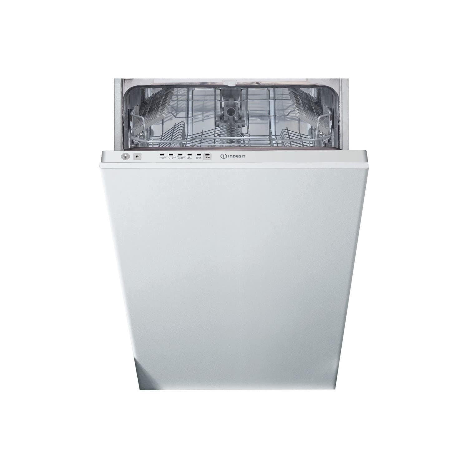 Indesit Integrated DSIE2B10UKN Slim 45cm Dishwasher - White [Energy Class F]