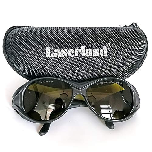 laserland T5-2 Laser Protection Goggles/Safety Glasses for 980nm 1064nm IR Infrared Nd:YAG lazer for Fiber Laser Welding Cutting Engraving