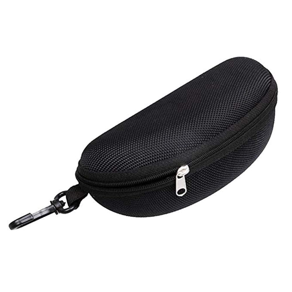 Portable Waterproof Sunglasses Eyeglasses Case Zipper Hard Shell Box With Clip