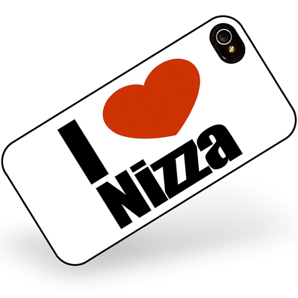 Rubber Case for iphone 4 4s I Love Nizza region: Alpes-Maritimes, Provence-Alpe