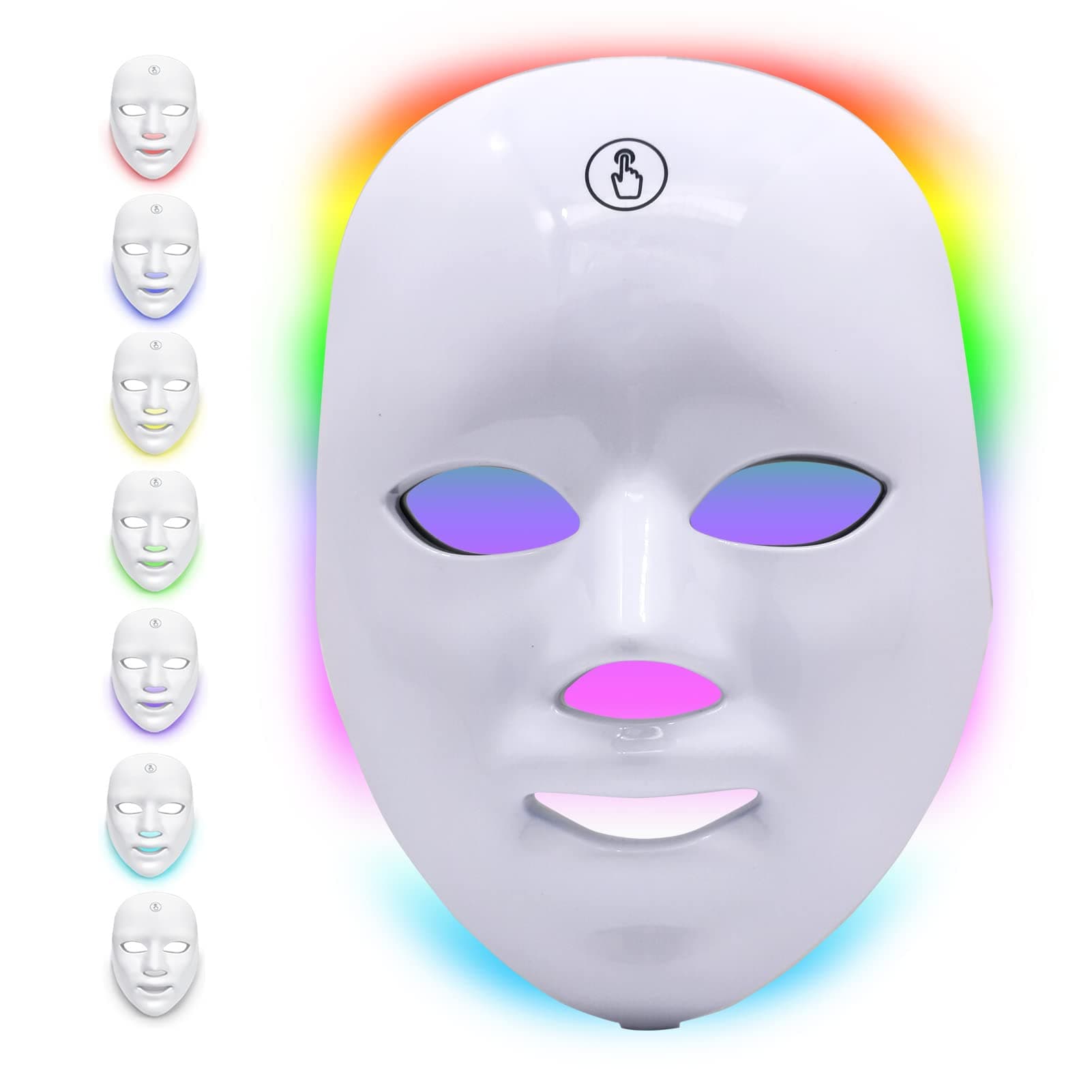 Global Care Market LED Photon Therapy Mask with 7 Color Light Treatment | Face Beauty Skin Care Phototherapy Mask