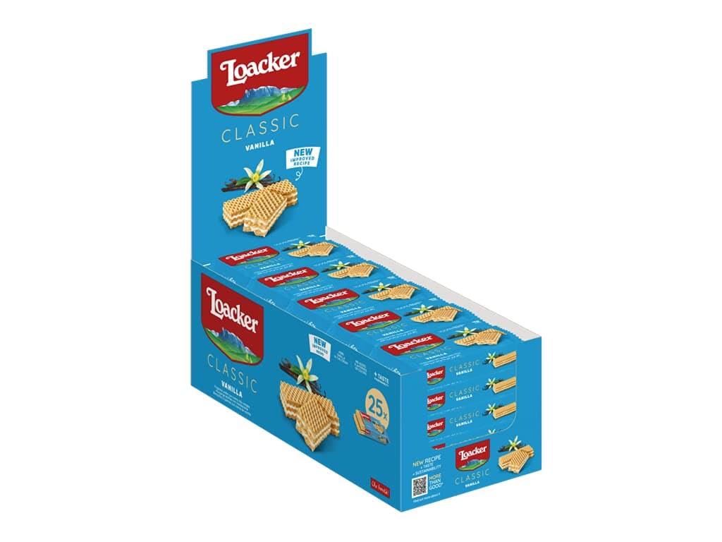 Loacker Vanilla Wafers 45g (Pack of 25)
