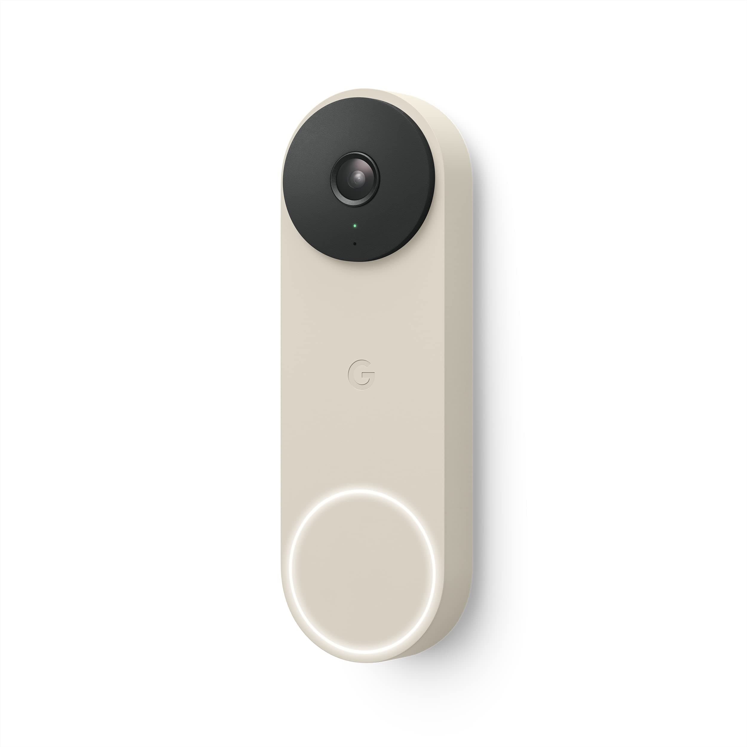 Google Nest Doorbell - (Wired, 2nd Generation) - Wired Video Doorbell Camera - Doorbell Security Camera - Linen