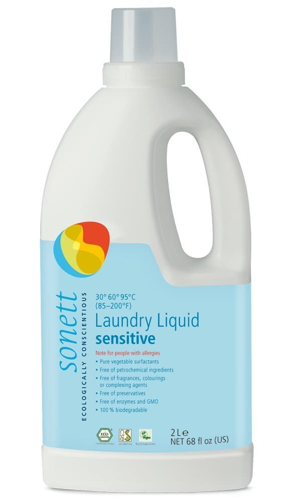 Sonett Organic Laundry Liquid Detergents, Sensitive (1 Count) For People With Allergies GMO Free Certified Organically Grown