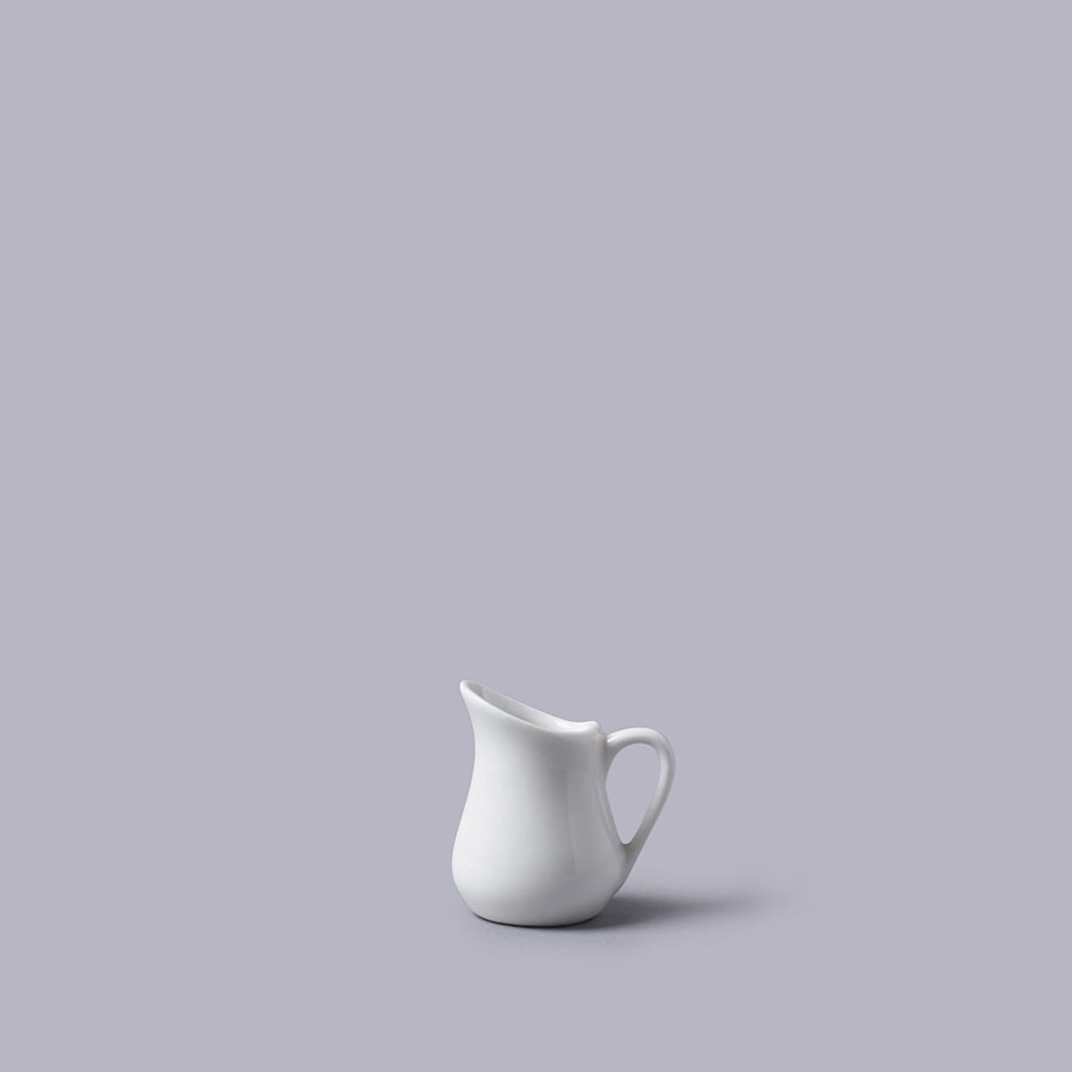 Traditional Style White Mini Ceramic 25ml Pouring Jug (5cm)