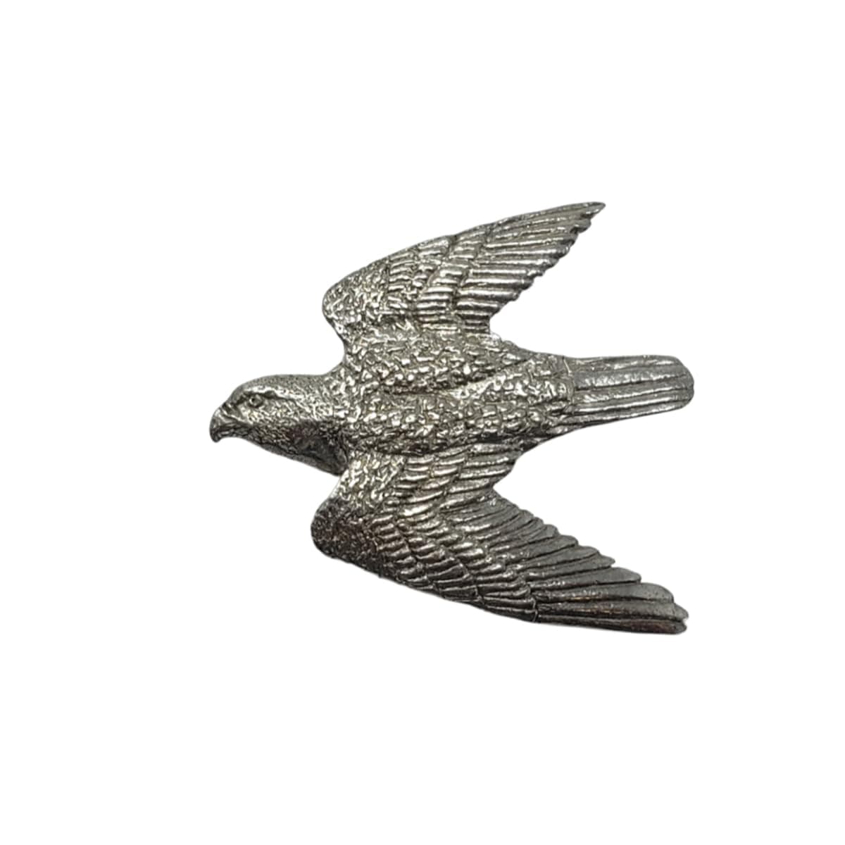 George Harris Falcon Pewter Lapel Pin Brooch - Hand Crafted, Proudly Made in USA