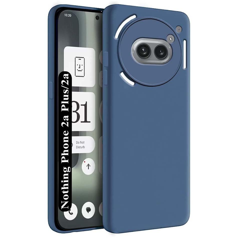 Fashionury Back Cover for Nothing Phone 2a Plus 5G | Matte Soft Silicon Flexible | Camera Bump Protection | All Side Shock Proof Rubberised Back Case Cover for Nothing Phone 2a Plus 5G (Blue)