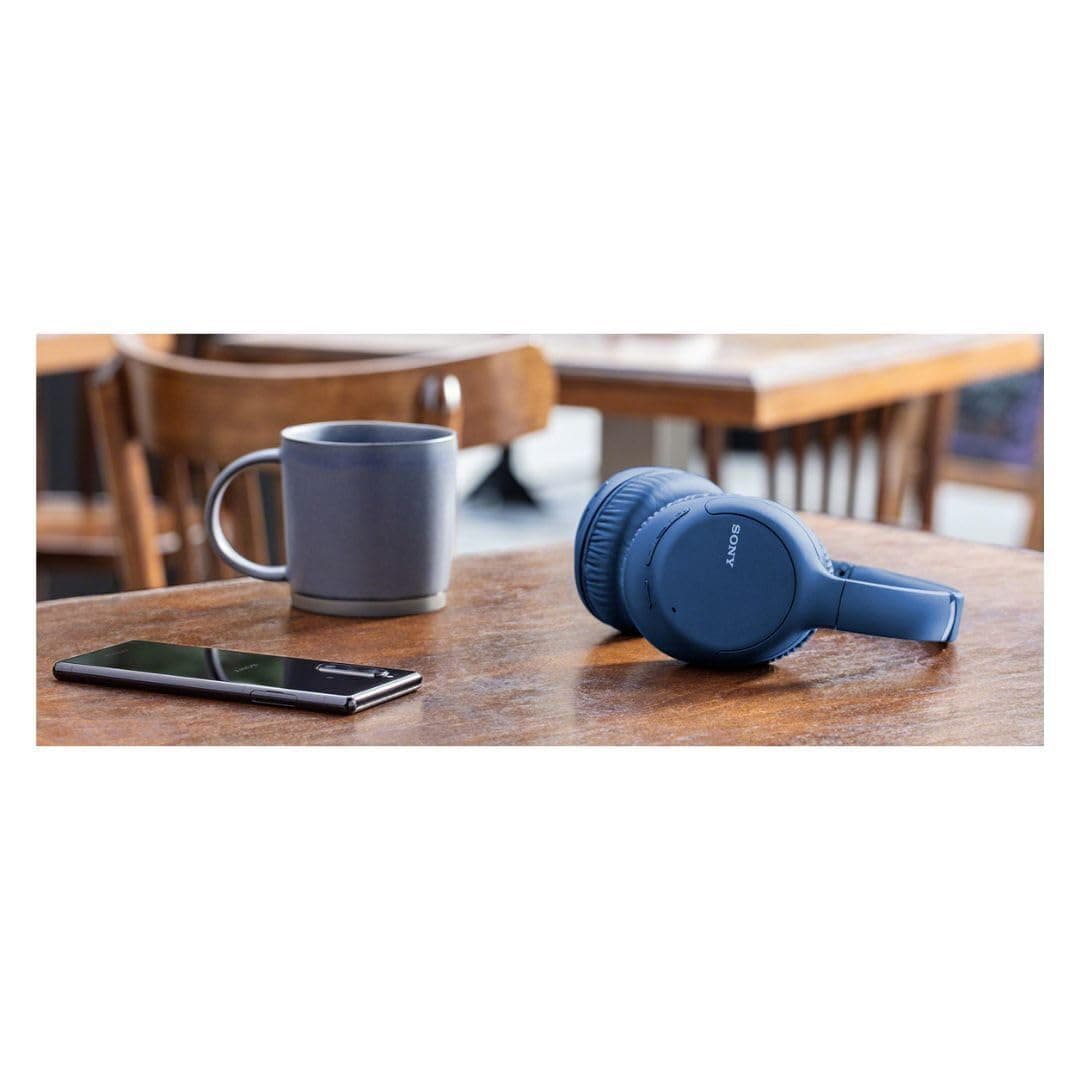 Sony Noise Cancelling Headphones WHCH710N: Wireless Bluetooth Over the Ear Headset with Mic for Phone-Call, Blue (Amazon Exclusive)
