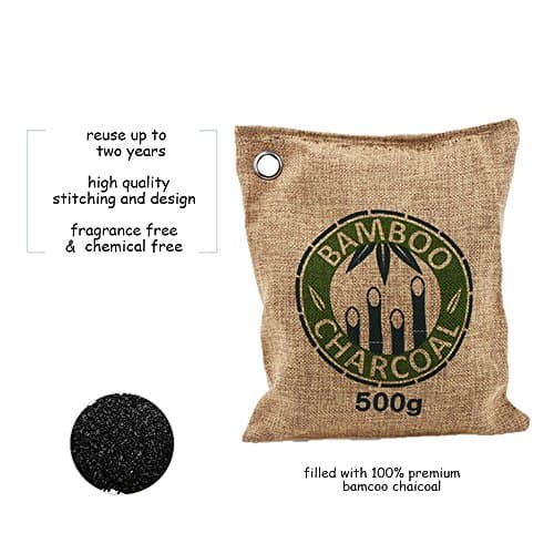 Car Air Purifier Home Air Freshener Reuse up to 2 Years TraPal Bamboo Charcoal Air Purifying Bag Kitchen Odor Neutralizer Eliminator Remover Absorber Deodorizer for Closet Shoes Refrigerator