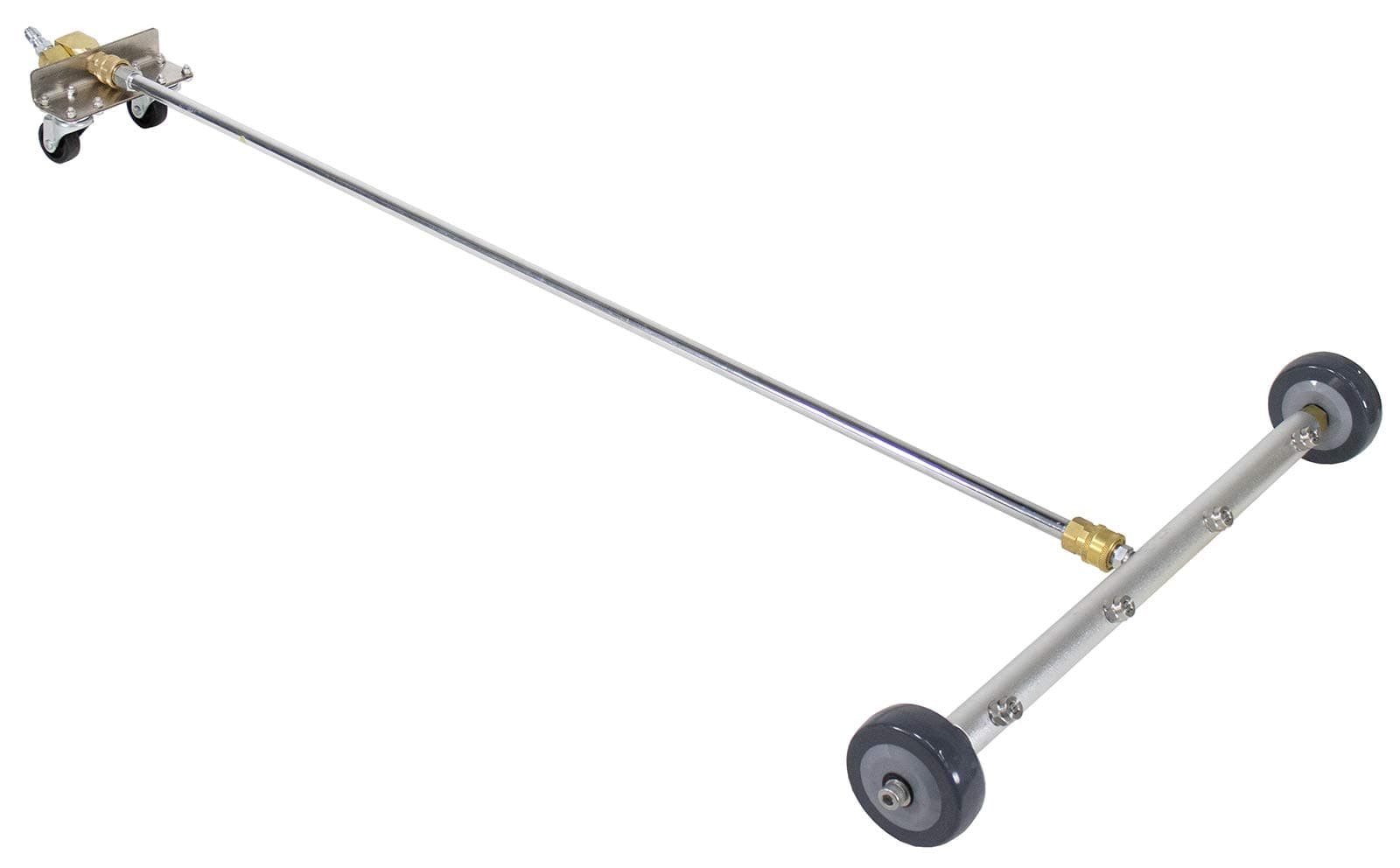 Erie Tools 19" Undercarriage Surface Cleaner 4 Spray Tip Nozzles 4000 PSI with Swivel Fittings and Wheels