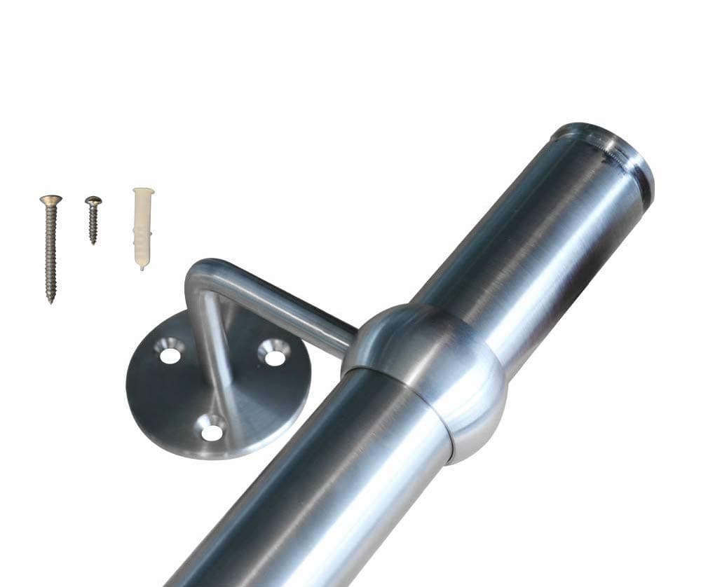 KINMADE Stainless Steel Handrail Kit 1.2M 4FT Brackets Included