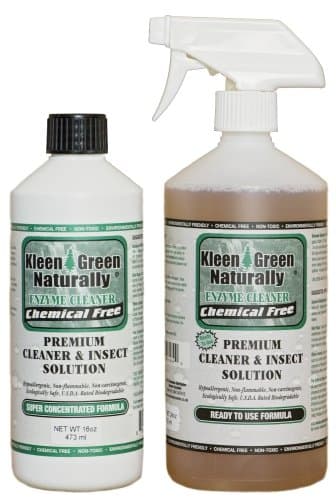 Kleen Green 16oz Concentrate & 24oz Spray Assist's in The Removal of Bed Bugs, Invisible Biting Mites, Bird Mites, Scabious Mites, Dust Mites, Fleas, lice & Itchy Skin Problems