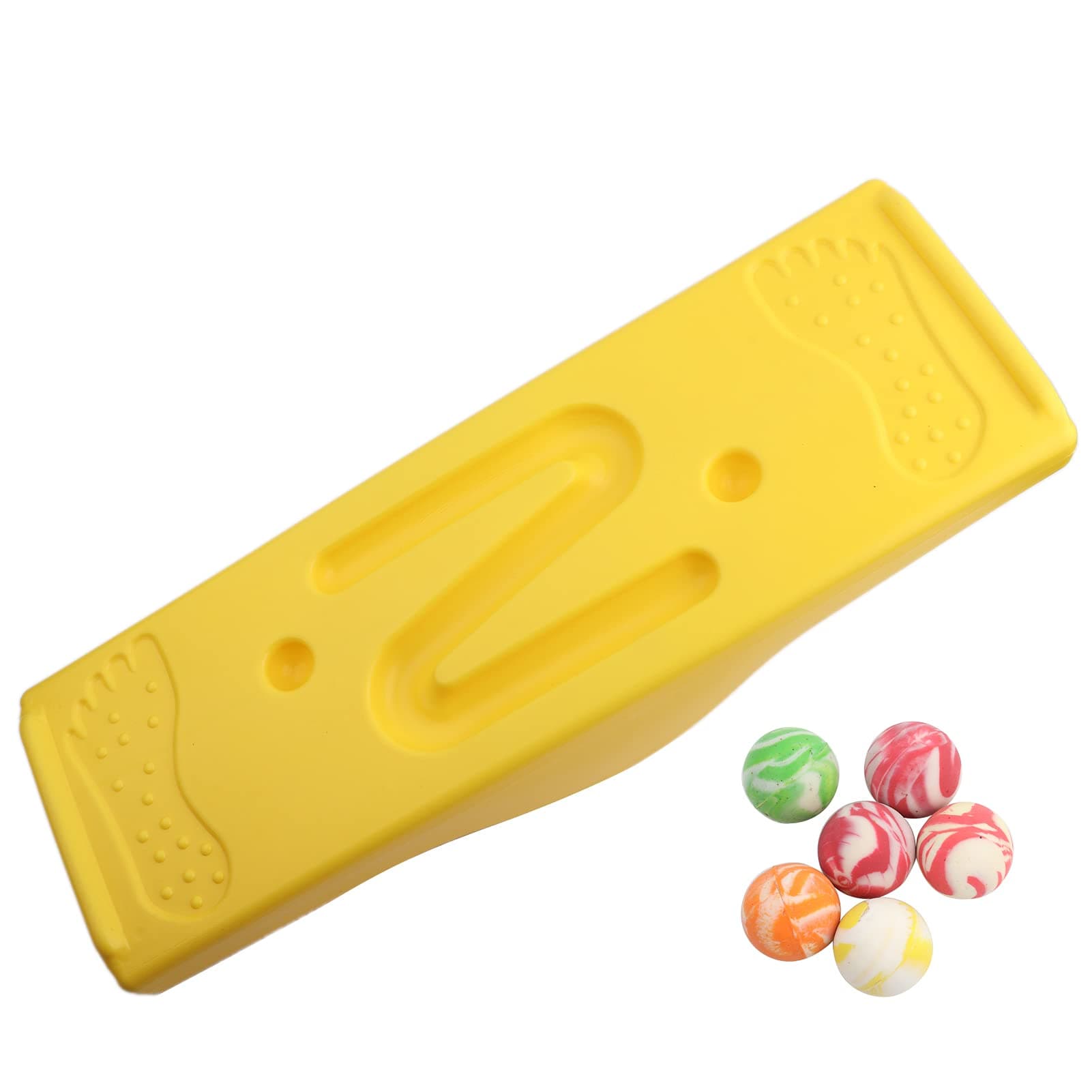 Kid Balance Training Board, Balance Board Sensory Integration Training Children Indoor Outdoor Activity Toy Skateboards & Caster Boards Tricycles, Scooters & Wagons (Yellow) Outdoor Toy