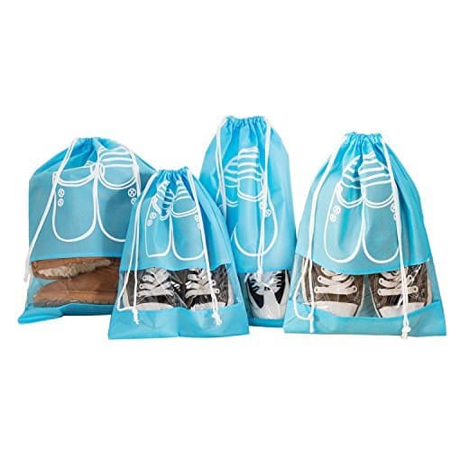 Travel Shoe Bags Case Organizer with Transparent Window Storage for Trip and luggage