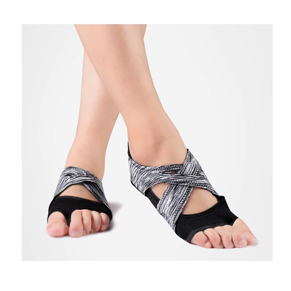 RTT Women's Autumn and Winter Yoga Professional Non-Slip Open Back Outdoor Sports Socks, a, S