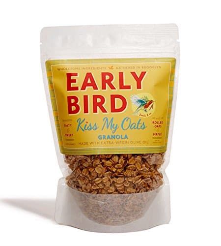 Early Bird Granola (Kiss My Oats Recipe- Granola with Rolled Oats and Maple-12 Oz (4 Pack)