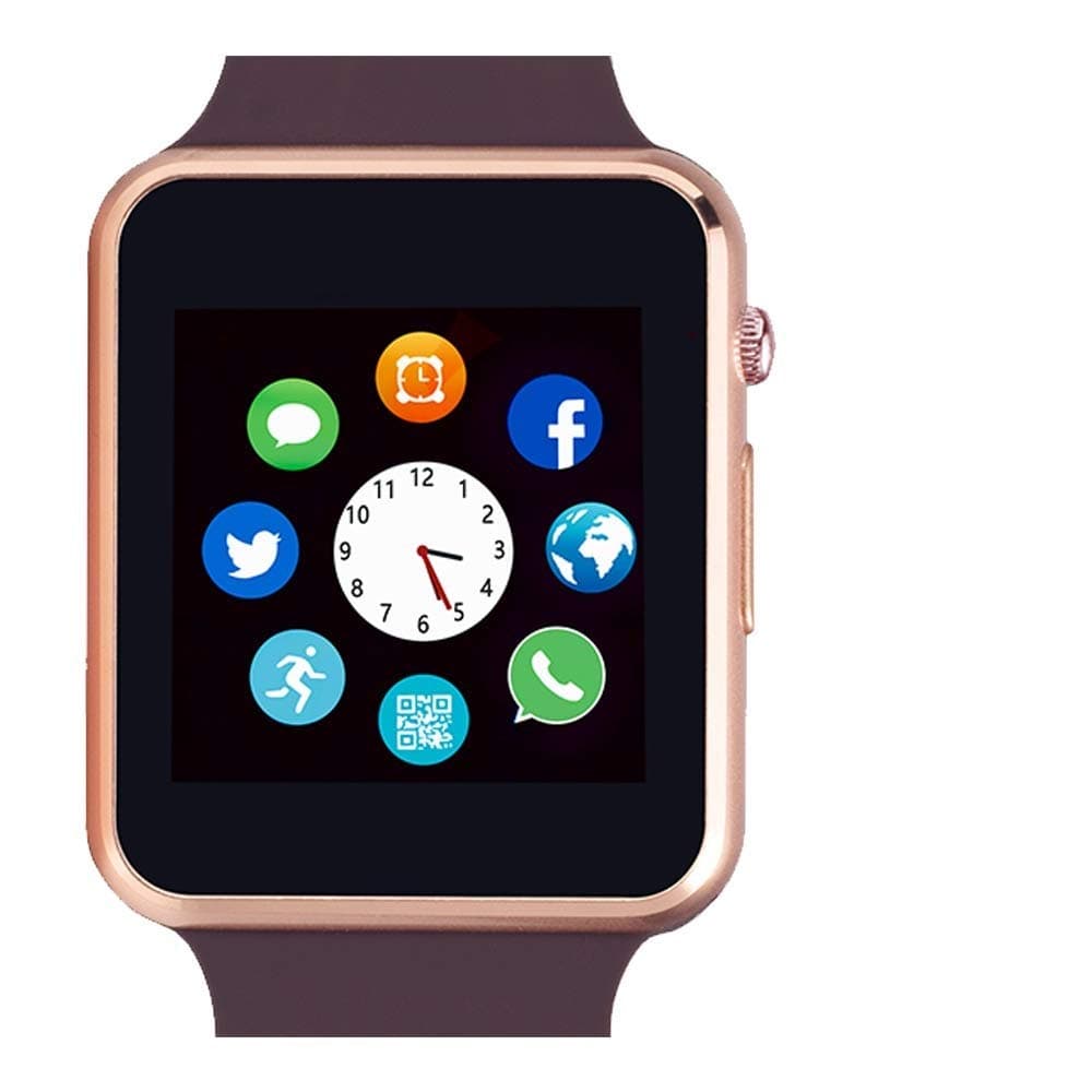 321OU Smart Watch Touch Screen Bluetooth Smart Watch Smartwatch Phone (Gold)