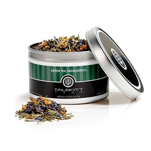 Talbott Teas Loose Leaf Tea Tin, Green Tea Indulgence, 2.5 Ounce