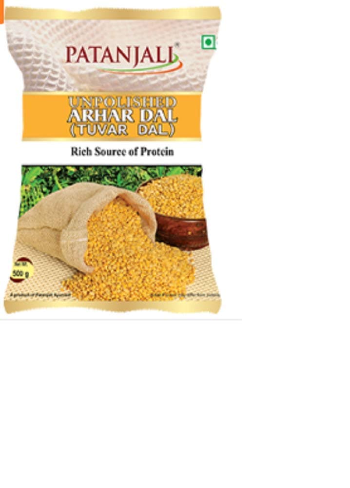Patanjali Tuvar Dal ( Arhar) 1kg - Pack of 2