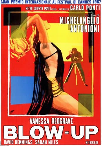 Pop Culture Graphics Blow Up Poster Movie Italian 11x17 David Hemmings Vanessa Redgrave Sarah Miles Jane Birkin