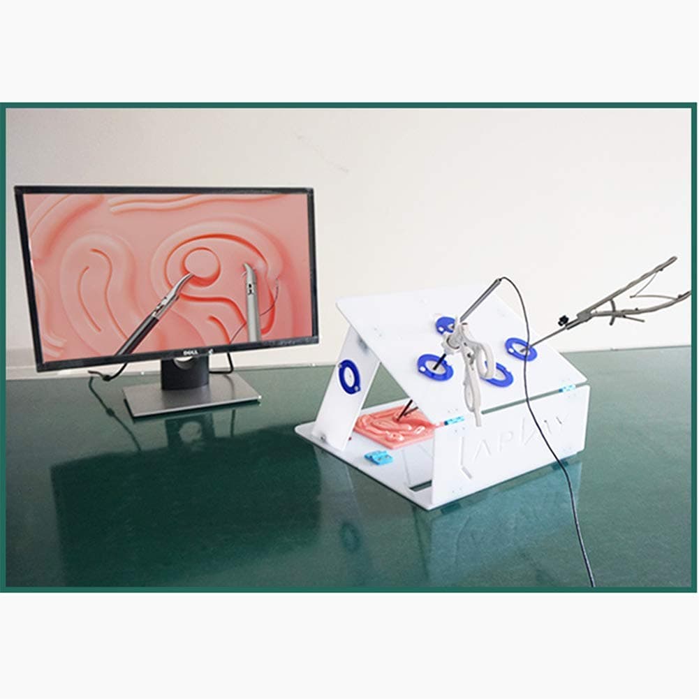 ZEUR Laparoscopic Surgery Training Box Kit Set Simulated Trainer Surgical Equipment Medical Device Trainer 5 training modules 4 surgical instruments