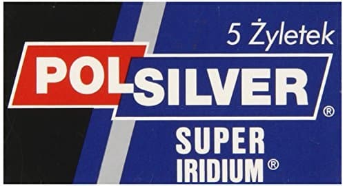 Polsilver Super Iridium Double Edge Razor Blades 5 razor blades by Polsilver