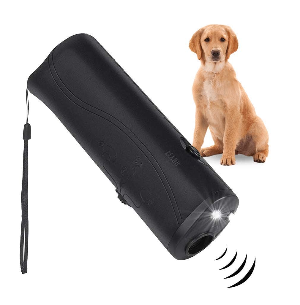 PETSOLE Petgentle Anti Barking Device - Ultrasonic Dog Barking Deterrent & 2 in 1 Bark Control Whistle Tool, Pet Training Device, Handheld Trainer and Silencer, Stop Barking & Repellent