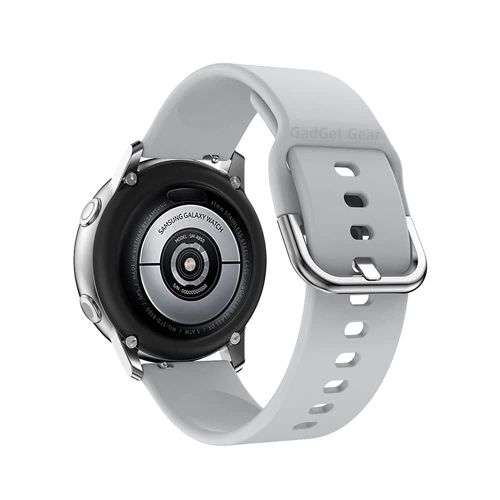 Silicone Watch Strap Replacement Band with Metal Buckle Compatible for Noise Colorfit Pro 2, Boat Storm Smart Watch & Watches with 19mm | 19 MM | Parent