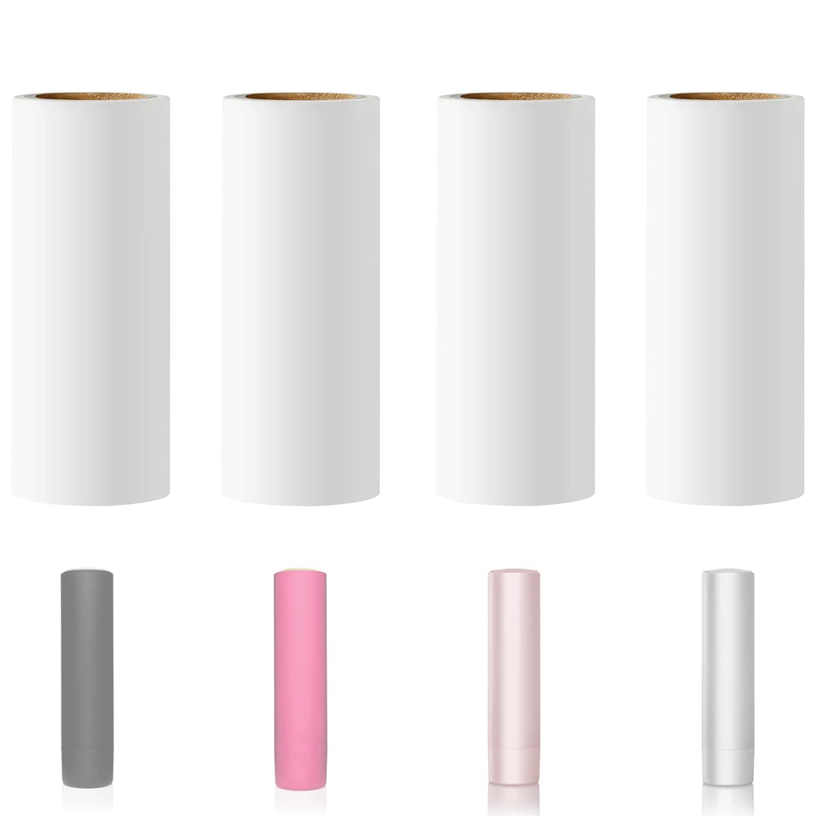 3.5 inch Mini Lint Roller Refills Compatible with Flint Classic Retractable Mini Lint Rollers Travel Size 3-1/2 Width Lint Roller Refills Pack of 4 Rolls 40 Sheets Each Roll Total 160 Sheets