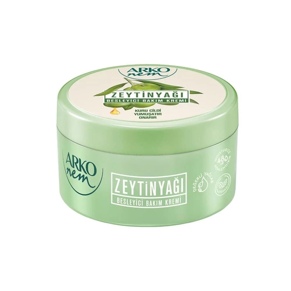 Arko Nem Cream Olive Oil Cream for Body Face and Hands, 250 ml Tin