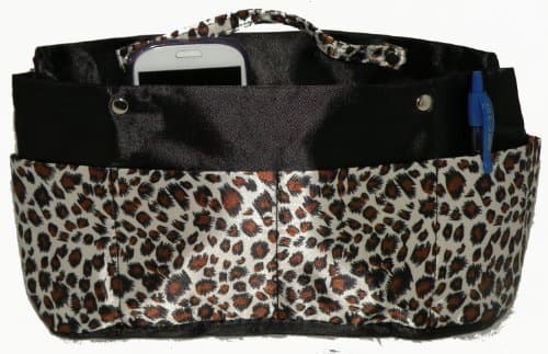 Chic Handbag Liner Insert Organizer Cheetah