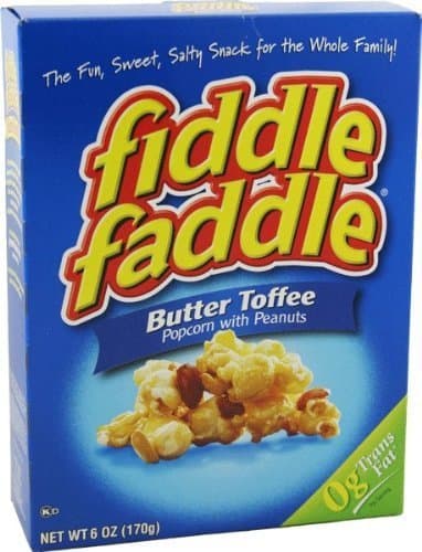 Fiddle Faddle Butter Toffee Popcorn with Peanuts (Six Boxes) by Fiddle Faddle