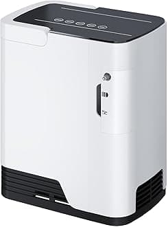 Oxygen Generator,1-7L Adjustable Oxygen Concentrator Machine,Low Noise Machine with Accessories&Filter Cotton