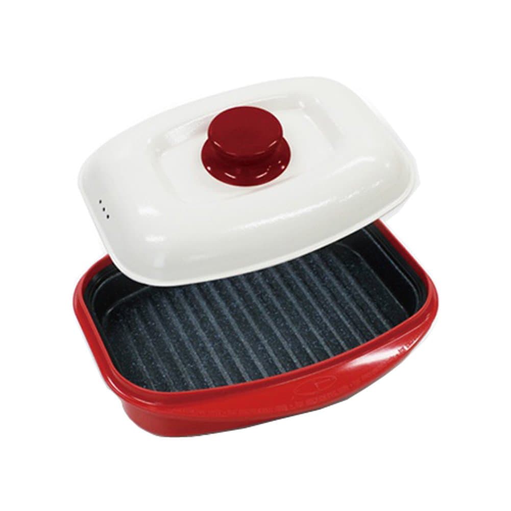 Rangemate Pan for Grill Fish with Lid Non Stick for Microwave
