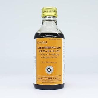 ARYA VAIDYA SALA KOTTAKKAL NILIBHRINGADI KERA TAILAM 200 ML WITH DWAKAN YASHTHIMADHU GHAN VATI