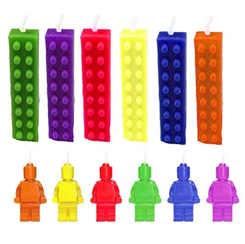 12 Piece Building Brix Birthday Bash Candles