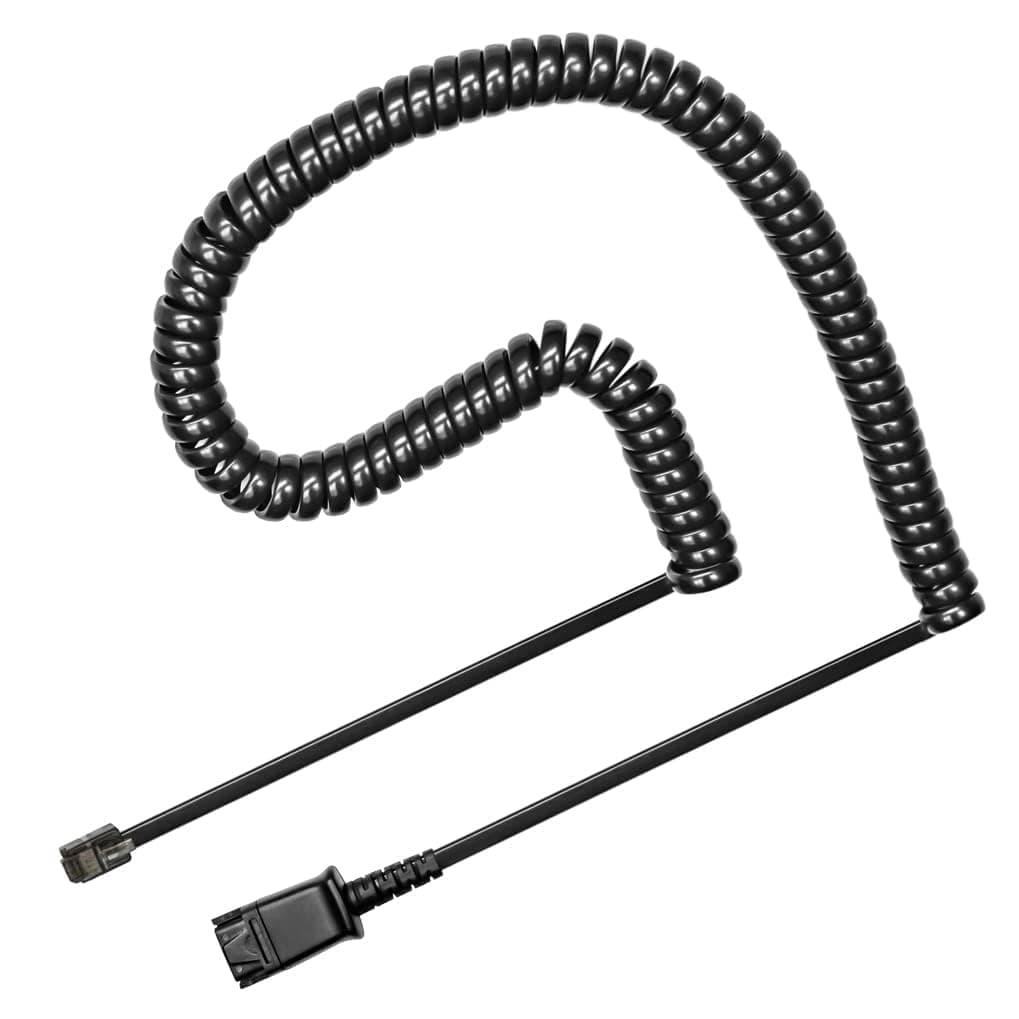 TruVoice U10PS Adapter Cable which is Compatible with Both and Plantronics headsets for Yealink T19 T20 T21 T22 T23 T26 T27 T28 T29 T32 T36 T38 T40 T41 T42 T46 T48 T52 T54, Snom and Grandstream