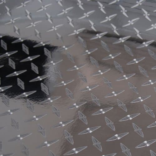 Diamond Plate Film Vinyl Sheet Roll Simple Curve Wrap - 24" x 84" Diamond Plate