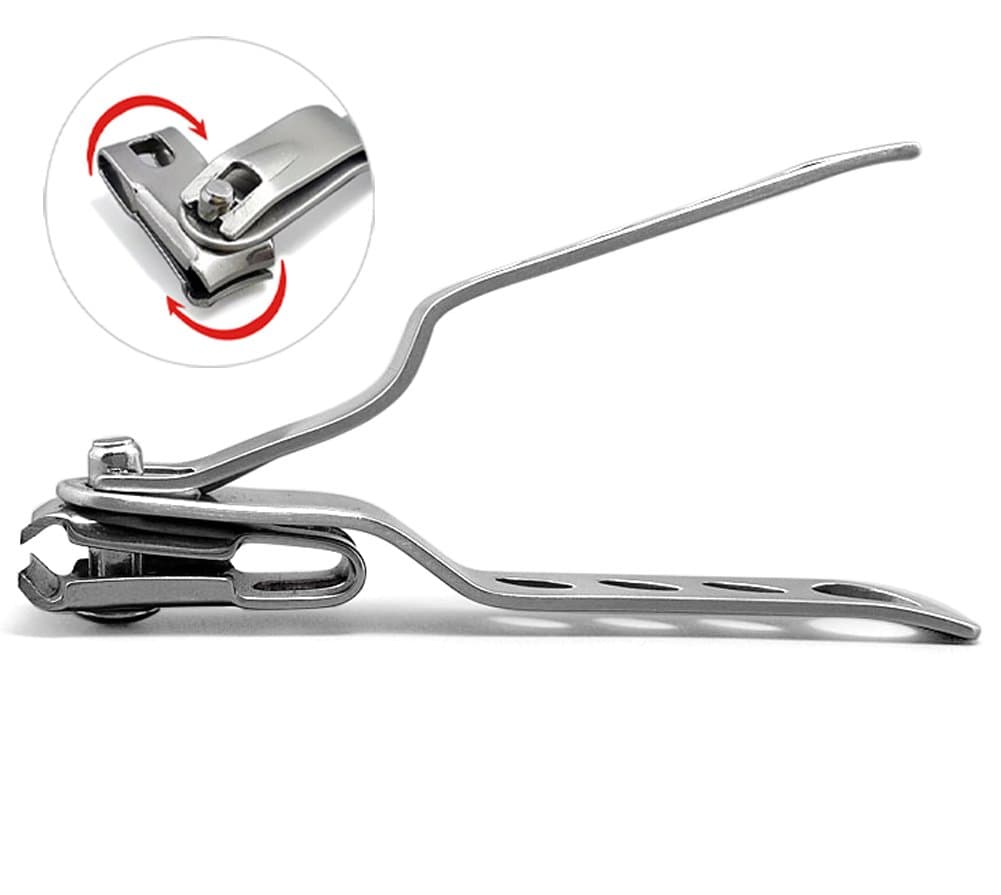 Best Long Handle Nail/Toenail Clipper for Men and Women Seniors with Thick Toenails (Swivel Head Design Provide Precision Cut) (Large)