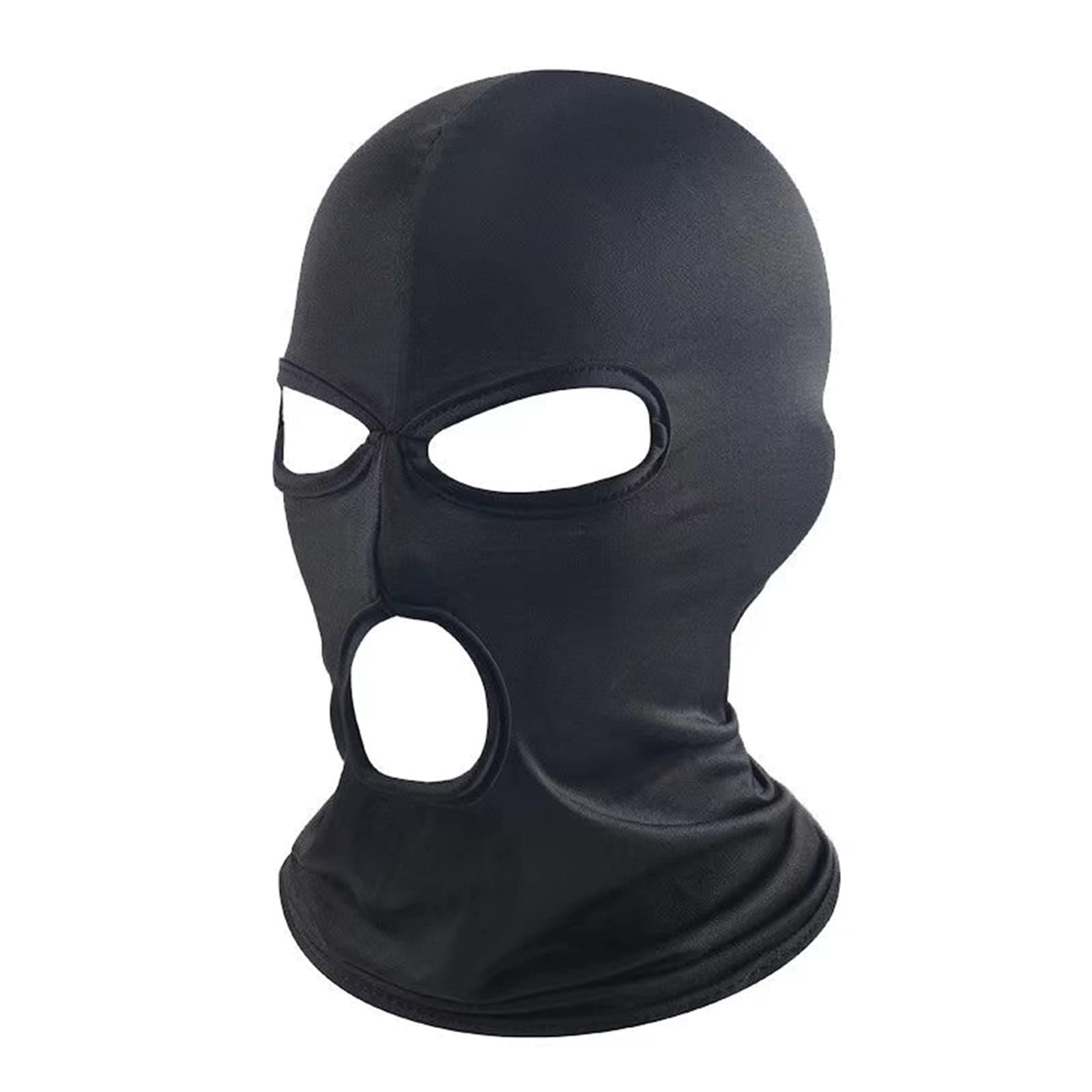 3 Hole Full Face Mask, Women Men Thin Balaclava Face Mask for Motorcycle Bike Hunting Cycling Cap Ski